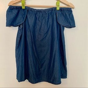 J. Crew- Off-the-shoulder top